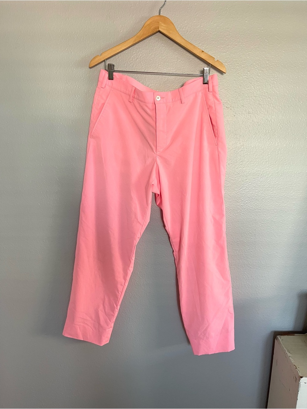 Men’s or women’s Pink Classic Chino Golf custom made Pants Unisex